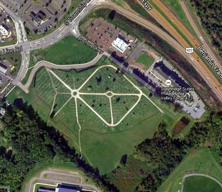 PD Roy commercial development, Route 422 Royersford aerial