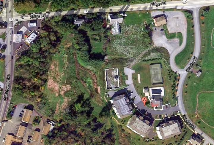 Bucktown Crossing age-restricted community aerial