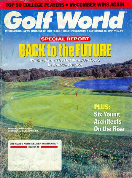 stonewall cover of golf world